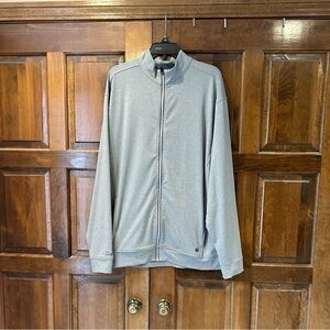 Arnold Palmer Men's 2XL Full-Zip Performance Jacket - Heathered Gray
